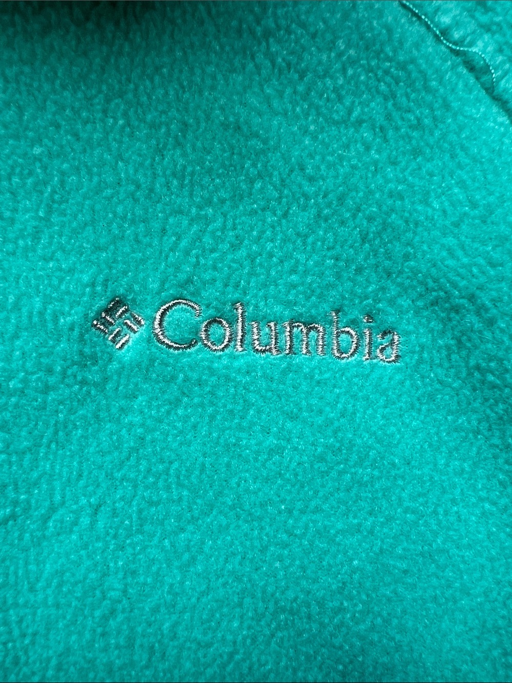 Columbia Girls Green Full-Zip Fleece Sweater Size Medium (10/12) - Picture 3 of 13
